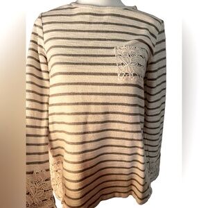 Matilda Jane embroidered Striped Floral